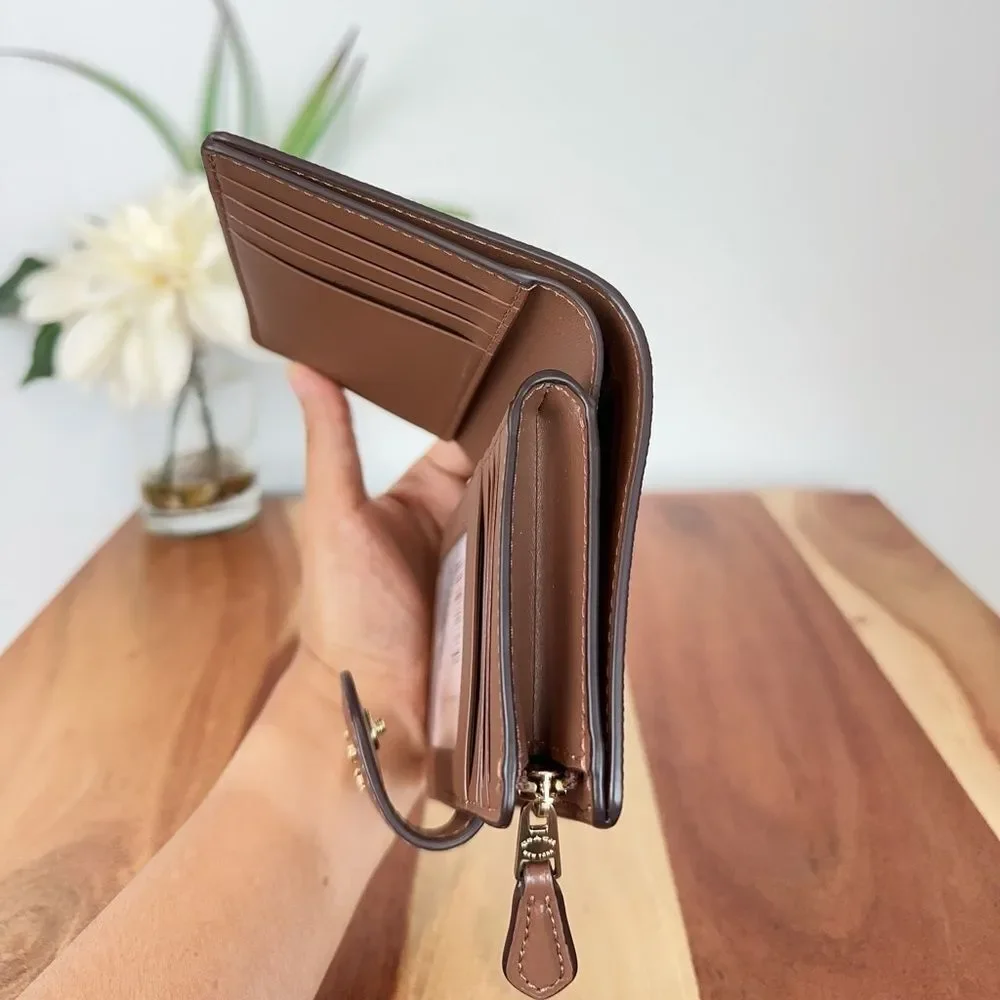 NWT Coach Medium Corner‎ Zip Wallet In Signature Canvas - Picture 5 of 5